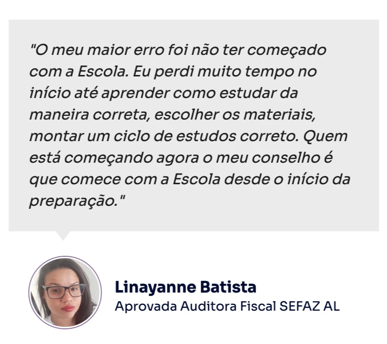Depoimento de Linayanne Batista, Auditora Fiscal da SEFAZ-AL