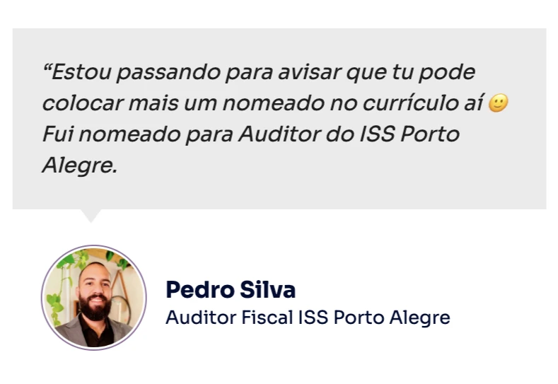 Depoimento de Pedro Silva, Auditor Fiscal do ISS Porto Alegre
