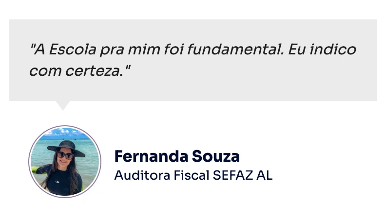Depoimento de Fernanda Souza, Auditora Fiscal da SEFAZ-AL